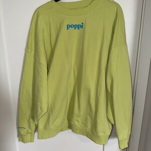 Poppi Lime Sweatshirt - size XL
